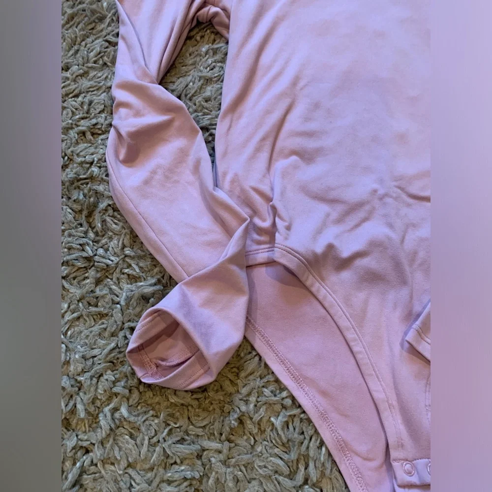 dip Pink Long Sleeve Bodysuit - Picture 4 of 4